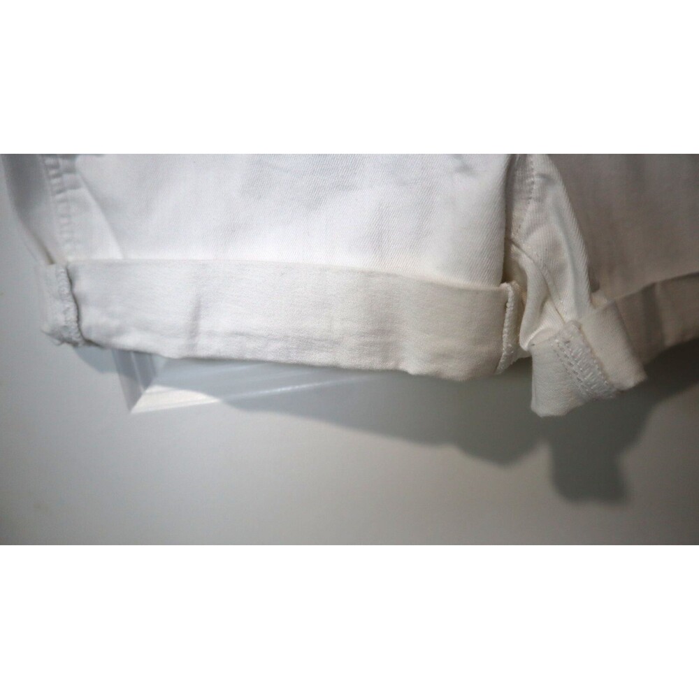 GAP Denim Womens Optic White Cuffed Hem Shortall Overalls Size XS Extra Small - Picture 8 of 16